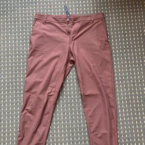 Men's Lululemon Commission Pants (Burgundy/Maroon colored)
